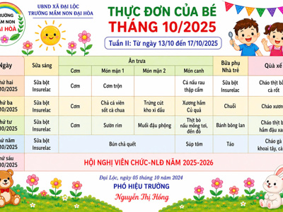 CHÙM ẢNH THỰC ĐƠN DINH DƯỠNG CỦA BÉ-NĂM HỌC 2025-2026 – ảnh 5