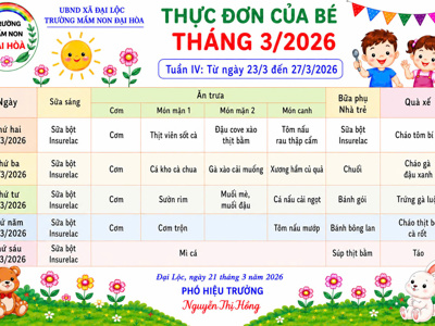 CHÙM ẢNH THỰC ĐƠN DINH DƯỠNG CỦA BÉ-NĂM HỌC 2025-2026 – ảnh 26
