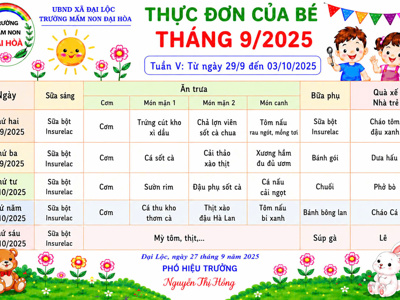 CHÙM ẢNH THỰC ĐƠN DINH DƯỠNG CỦA BÉ-NĂM HỌC 2025-2026 – ảnh 4