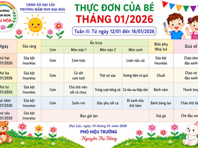CHÙM ẢNH THỰC ĐƠN DINH DƯỠNG CỦA BÉ-NĂM HỌC 2025-2026 – ảnh 17