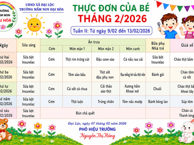 CHÙM ẢNH THỰC ĐƠN DINH DƯỠNG CỦA BÉ-NĂM HỌC 2025-2026 – ảnh 21