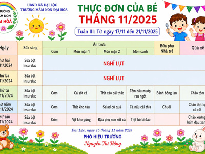 CHÙM ẢNH THỰC ĐƠN DINH DƯỠNG CỦA BÉ-NĂM HỌC 2025-2026 – ảnh 10