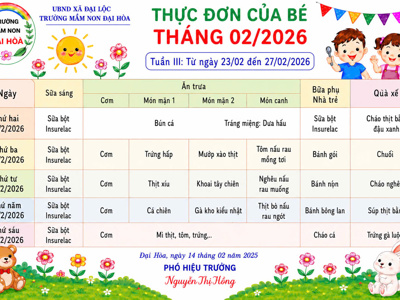 CHÙM ẢNH THỰC ĐƠN DINH DƯỠNG CỦA BÉ-NĂM HỌC 2025-2026 – ảnh 22