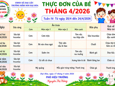 CHÙM ẢNH THỰC ĐƠN DINH DƯỠNG CỦA BÉ-NĂM HỌC 2025-2026 – ảnh 29