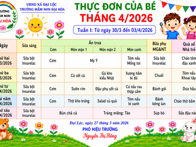 CHÙM ẢNH THỰC ĐƠN DINH DƯỠNG CỦA BÉ-NĂM HỌC 2025-2026 – ảnh 27