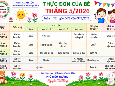 CHÙM ẢNH THỰC ĐƠN DINH DƯỠNG CỦA BÉ-NĂM HỌC 2025-2026 – ảnh 31