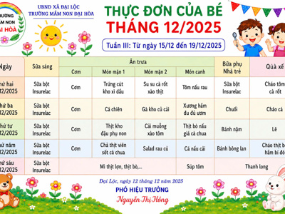 CHÙM ẢNH THỰC ĐƠN DINH DƯỠNG CỦA BÉ-NĂM HỌC 2025-2026 – ảnh 14
