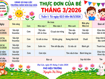 CHÙM ẢNH THỰC ĐƠN DINH DƯỠNG CỦA BÉ-NĂM HỌC 2025-2026 – ảnh 23