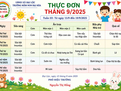 CHÙM ẢNH THỰC ĐƠN DINH DƯỠNG CỦA BÉ-NĂM HỌC 2025-2026 – ảnh 2
