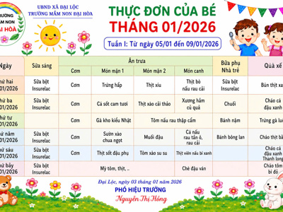 CHÙM ẢNH THỰC ĐƠN DINH DƯỠNG CỦA BÉ-NĂM HỌC 2025-2026 – ảnh 16