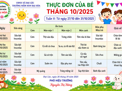 CHÙM ẢNH THỰC ĐƠN DINH DƯỠNG CỦA BÉ-NĂM HỌC 2025-2026 – ảnh 7