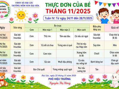 CHÙM ẢNH THỰC ĐƠN DINH DƯỠNG CỦA BÉ-NĂM HỌC 2025-2026 – ảnh 11
