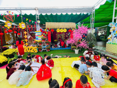 Chùm ảnh_ Ngày hội "Trường MN Đại Hòa- Rực rỡ sắc xuân" – ảnh 9