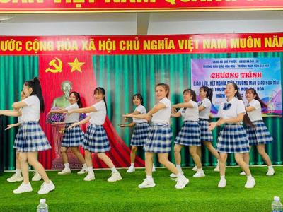 ẢNH_ GIAO LƯU KẾT NGHĨA TRƯỜNG MN ĐẠI HÒA_MẪU GIÁO HOA MAI – ảnh 9
