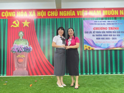 ẢNH_ GIAO LƯU KẾT NGHĨA TRƯỜNG MN ĐẠI HÒA_MẪU GIÁO HOA MAI – ảnh 13