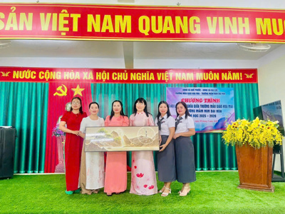 ẢNH_ GIAO LƯU KẾT NGHĨA TRƯỜNG MN ĐẠI HÒA_MẪU GIÁO HOA MAI – ảnh 3
