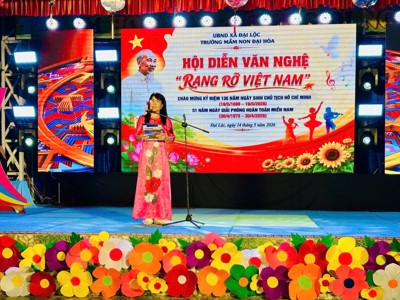TRƯỜNG MẦM NON ĐẠI HÒA TỔ CHỨC ĐÊM VĂN NGHỆ “RẠNG RỠ VIỆT NAM” MỪNG KỶ NIỆM 121 NĂM  SINH NHẬT BÁC 19-5-2026