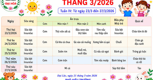 CHÙM ẢNH THỰC ĐƠN DINH DƯỠNG CỦA BÉ-NĂM HỌC 2025-2026 - Ảnh 27
