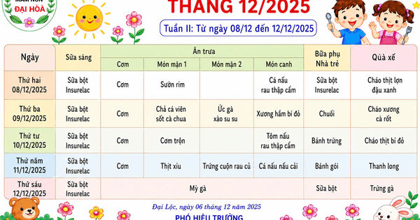 CHÙM ẢNH THỰC ĐƠN DINH DƯỠNG CỦA BÉ-NĂM HỌC 2025-2026 - Ảnh 14