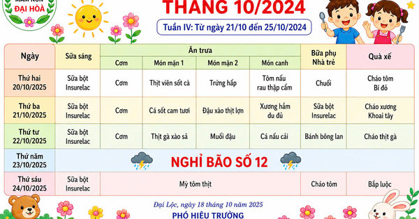 CHÙM ẢNH THỰC ĐƠN DINH DƯỠNG CỦA BÉ-NĂM HỌC 2025-2026 - Ảnh 7