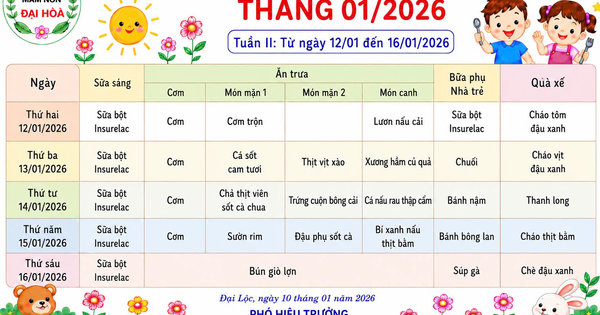 CHÙM ẢNH THỰC ĐƠN DINH DƯỠNG CỦA BÉ-NĂM HỌC 2025-2026 - Ảnh 18