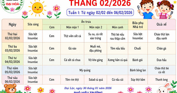 CHÙM ẢNH THỰC ĐƠN DINH DƯỠNG CỦA BÉ-NĂM HỌC 2025-2026 - Ảnh 21