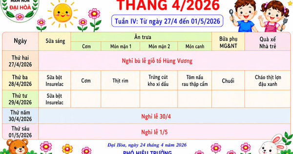 CHÙM ẢNH THỰC ĐƠN DINH DƯỠNG CỦA BÉ-NĂM HỌC 2025-2026 - Ảnh 31