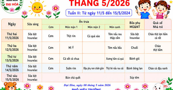 CHÙM ẢNH THỰC ĐƠN DINH DƯỠNG CỦA BÉ-NĂM HỌC 2025-2026 - Ảnh 33