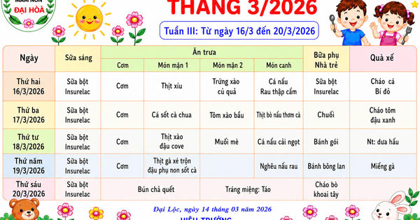 CHÙM ẢNH THỰC ĐƠN DINH DƯỠNG CỦA BÉ-NĂM HỌC 2025-2026 - Ảnh 26