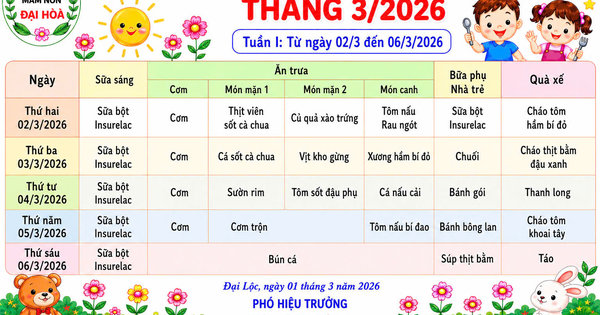 CHÙM ẢNH THỰC ĐƠN DINH DƯỠNG CỦA BÉ-NĂM HỌC 2025-2026 - Ảnh 24
