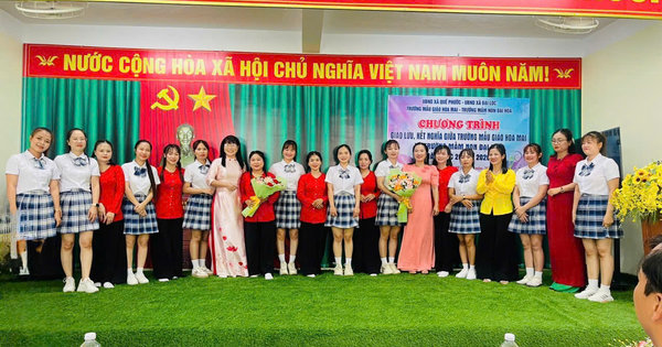 ẢNH_ GIAO LƯU KẾT NGHĨA TRƯỜNG MN ĐẠI HÒA_MẪU GIÁO HOA MAI - Ảnh 11