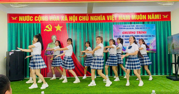 ẢNH_ GIAO LƯU KẾT NGHĨA TRƯỜNG MN ĐẠI HÒA_MẪU GIÁO HOA MAI - Ảnh 10