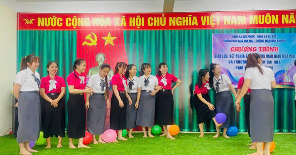 ẢNH_ GIAO LƯU KẾT NGHĨA TRƯỜNG MN ĐẠI HÒA_MẪU GIÁO HOA MAI - Ảnh 25