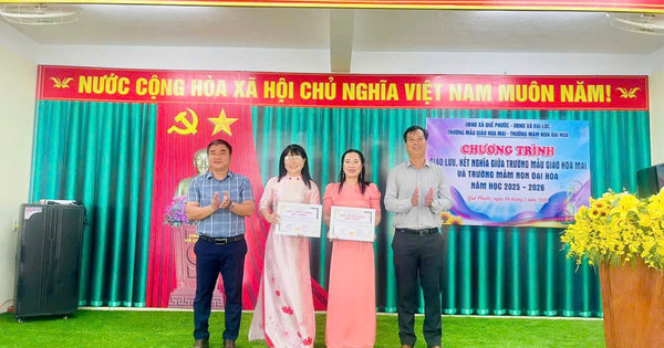 ẢNH_ GIAO LƯU KẾT NGHĨA TRƯỜNG MN ĐẠI HÒA_MẪU GIÁO HOA MAI - Ảnh 2