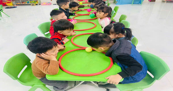 Ảnh bài viết: LỚP BÉ 1_TRÒ CHƠI THỔI BÓNG