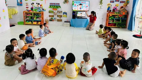 LỚP NHÀ TRẺ 2_ỨNG DỤNG CÔNG NGHỆ THÔNG TIN TRONG HOẠT ĐỘNG HỌC