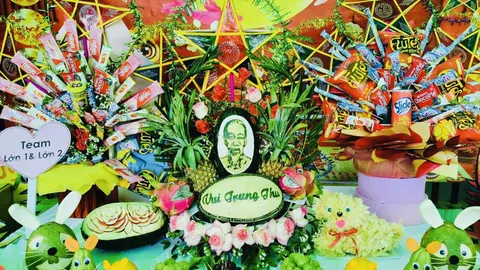 TRANG TRÍ MÂM CỖ TRUNG THU LỚN 1 & LỚN 2
