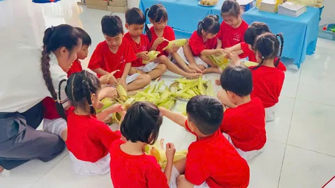 LỚP LỚN 1- HOẠT ĐỘNG HỌC- BÉ BIẾT GÌ VỀ BẮP NGÔ